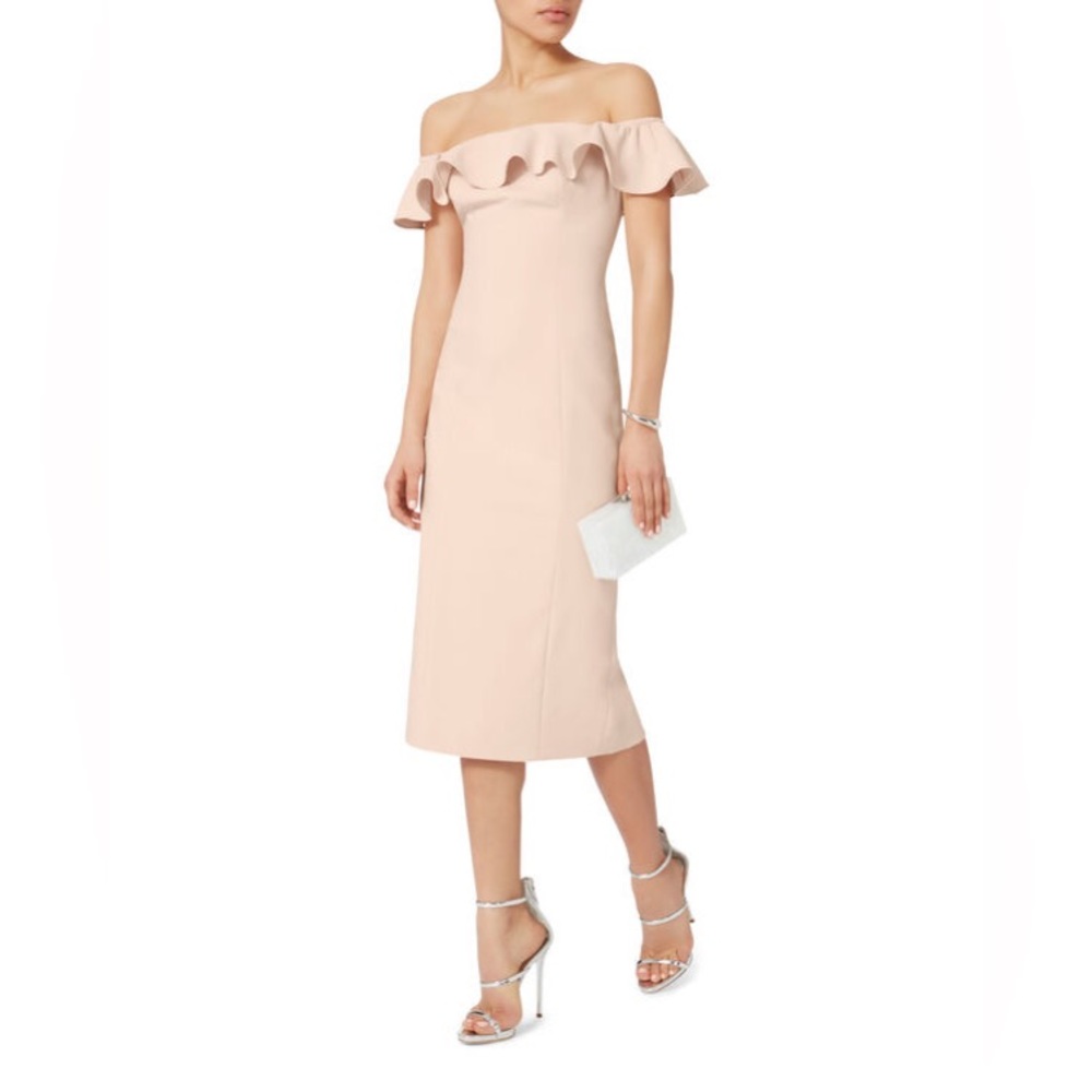 Xscape Pink Long Length Dress Size 4